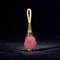 ST-11 | Pink Dzi-Style Guru Bead - 10.4 mm