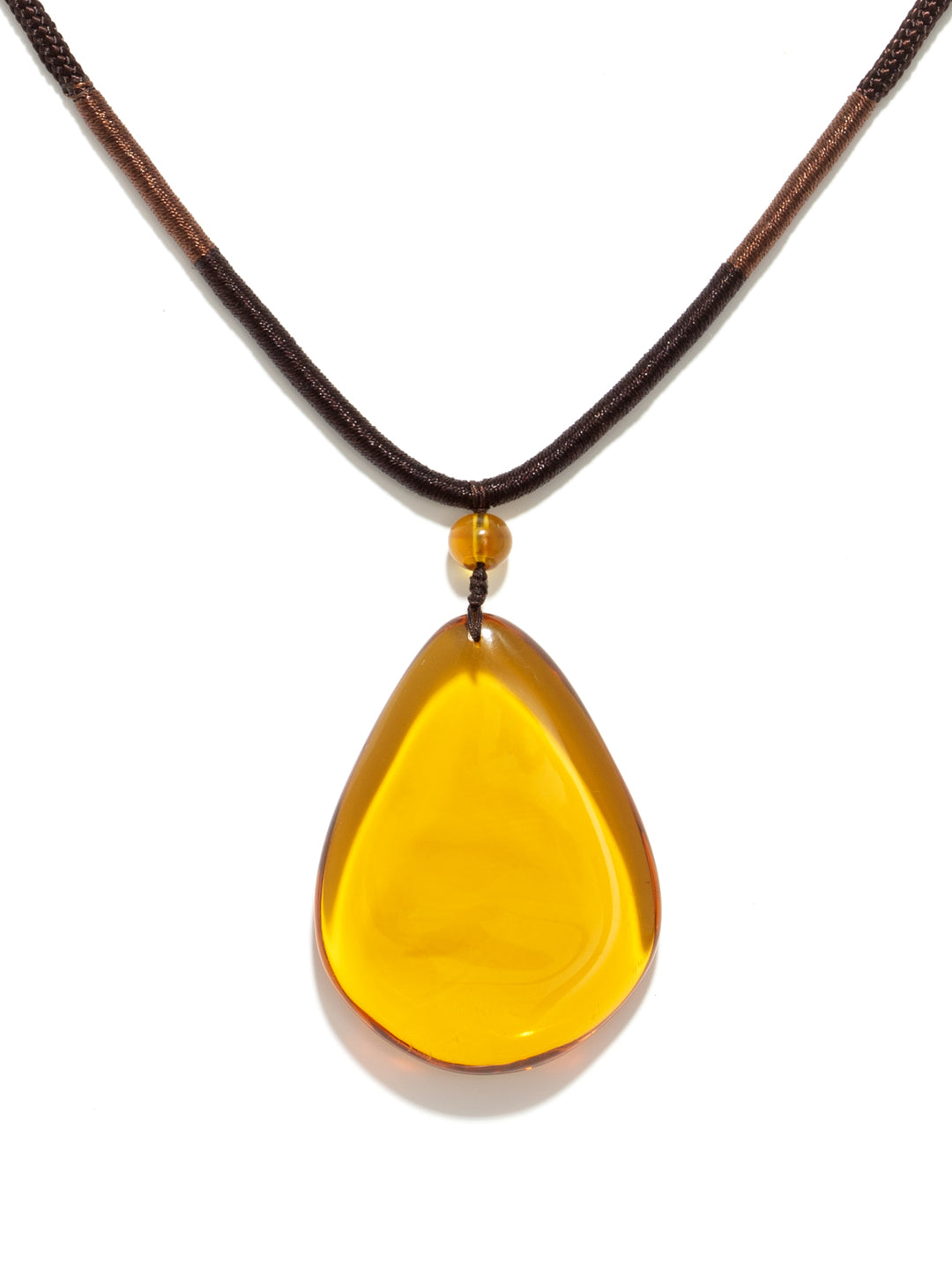 Authentic brownish-red freeform amber pendant from Your Brand, natural Myanmar amber with a 12g weight and unique shape.