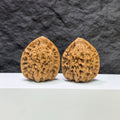 Wenwan Art official classic Wenwan walnuts pair, 43mm x 37mm, featuring detailed carved wood patterns and natural walnut color.