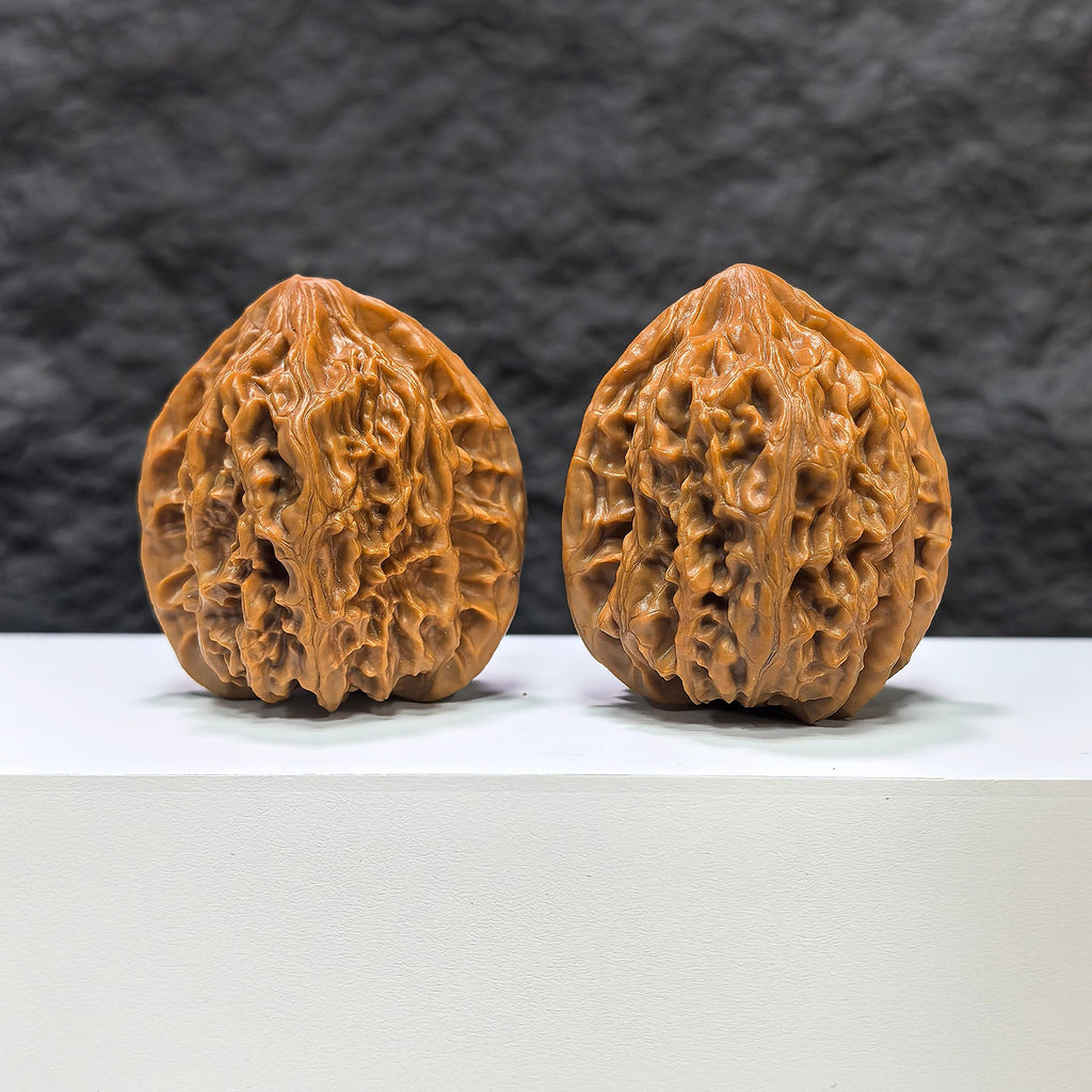 【收藏級】北京雞心 文玩核桃 (4.4 × 4.2cm) | [Collector's Grade] Beijing Chicken Heart Walnut (4.4 × 4.2cm) - SKU: JX-1B2