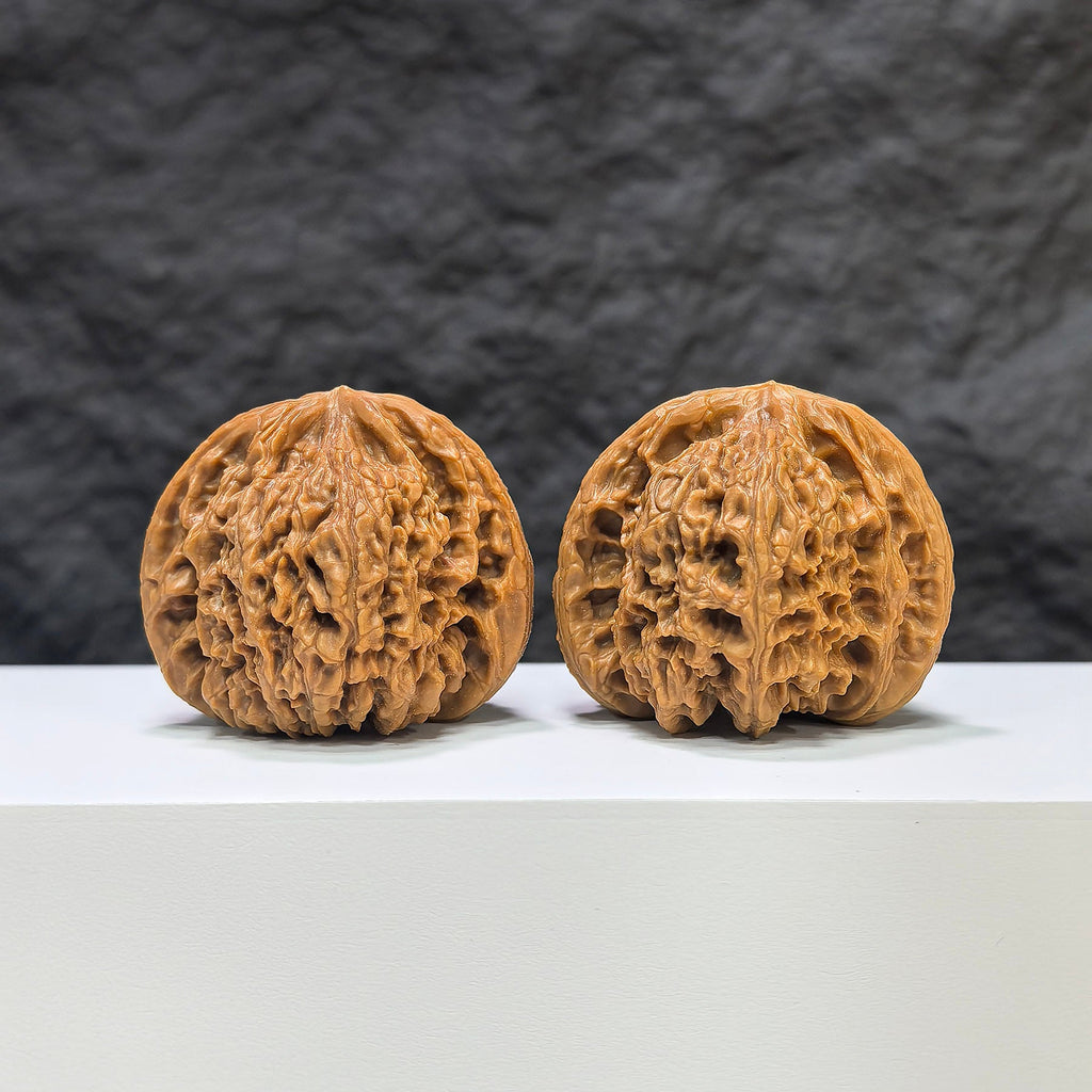 【收藏級】球形南疆石 文玩核桃 (4.2 × 4.2cm) | [Collector's Grade] Spherical Nanjiangstone Walnut (4.2 × 4.2cm) - SKU: QXNJS-1C4