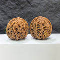 Wenwan Art Wheat Ear Tiger Head Classic Wenwan Walnut pair, 42mm x 49mm, featuring detailed tiger head and wheat ear design.