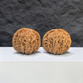 Selected grade Wenwan Walnut from Wenwan Art, four-seat Sizuolou walnut with 4.2×3.8cm size, smooth and polished natural finish.