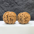 Pair of Classic Scholar Wenwan Walnuts by Wenwan Art, hand-matched with rough texture, 45mm size, showcasing detailed natural walnut surfaces.