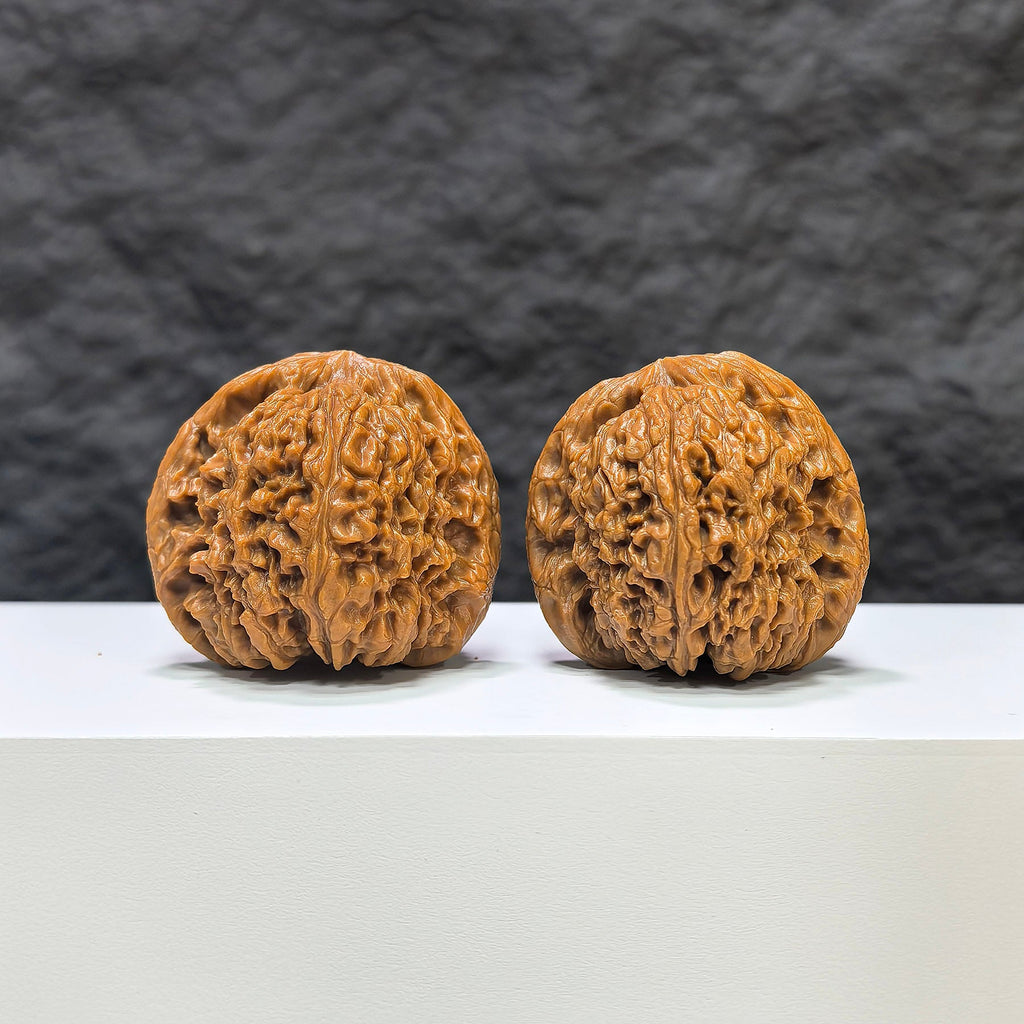 【收藏級】南疆石 文玩核桃 (4.0 × 4.0cm) | [Collector's Grade] Nanjiangstone Walnut (4.0 × 4.0cm) - SKU: NJS-1B5