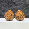 Pair of Kylin Texture Wenwan Walnuts by Wenwan Art, 40mm x 37mm, showcasing detailed natural walnut surface and classic design.