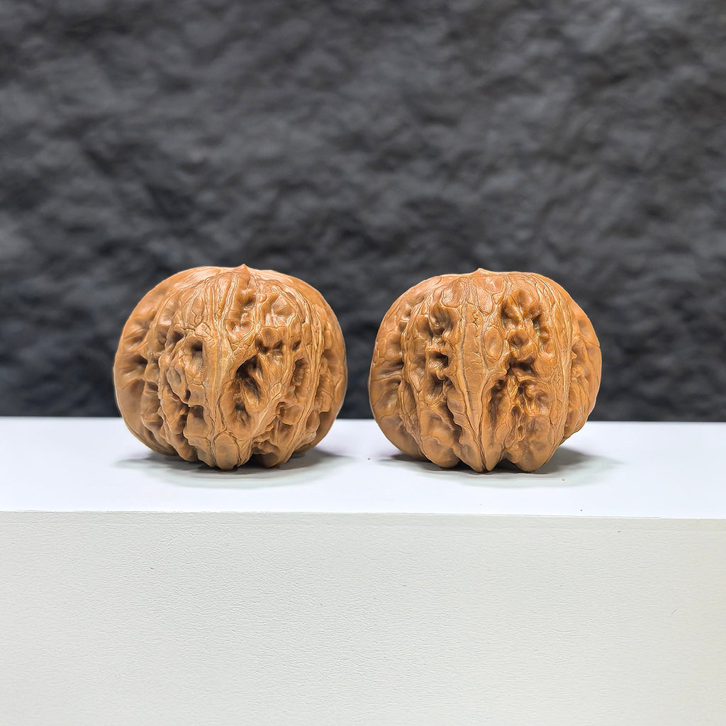 【收藏級】平谷元寶 文玩核桃 (3.8 × 4.1cm) | [Collector's Grade] Pinggu Sycee Walnut (3.8 × 4.1cm) - SKU: PGYB-1B7