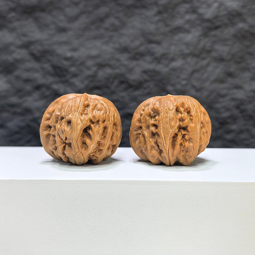 【收藏級】平谷元寶 文玩核桃 (3.8 × 4.1cm) | [Collector's Grade] Pinggu Sycee Walnut (3.8 × 4.1cm) - SKU: PGYB-1B7