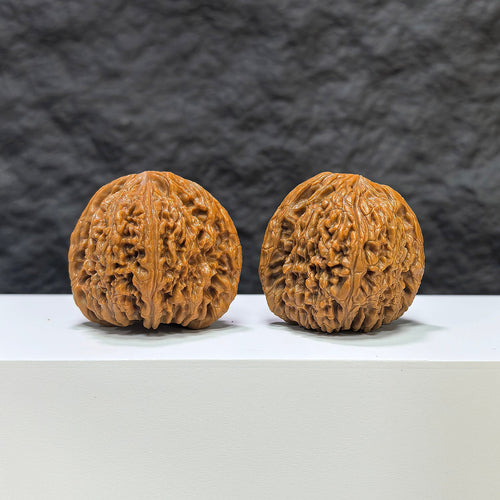 【收藏級】南疆石 文玩核桃 (4.0 × 4.0cm) | [Collector's Grade] Nanjiangstone Walnut (4.0 × 4.0cm) - SKU: NJS-1B5