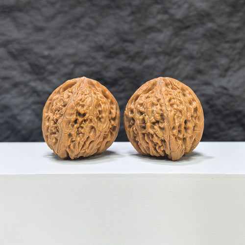 【收藏級】紅錦鯉 文玩核桃 (3.9 × 4.1cm) | [Collector's Grade] Red Koi Walnut (3.9 × 4.1cm) - SKU: HJL-1C9