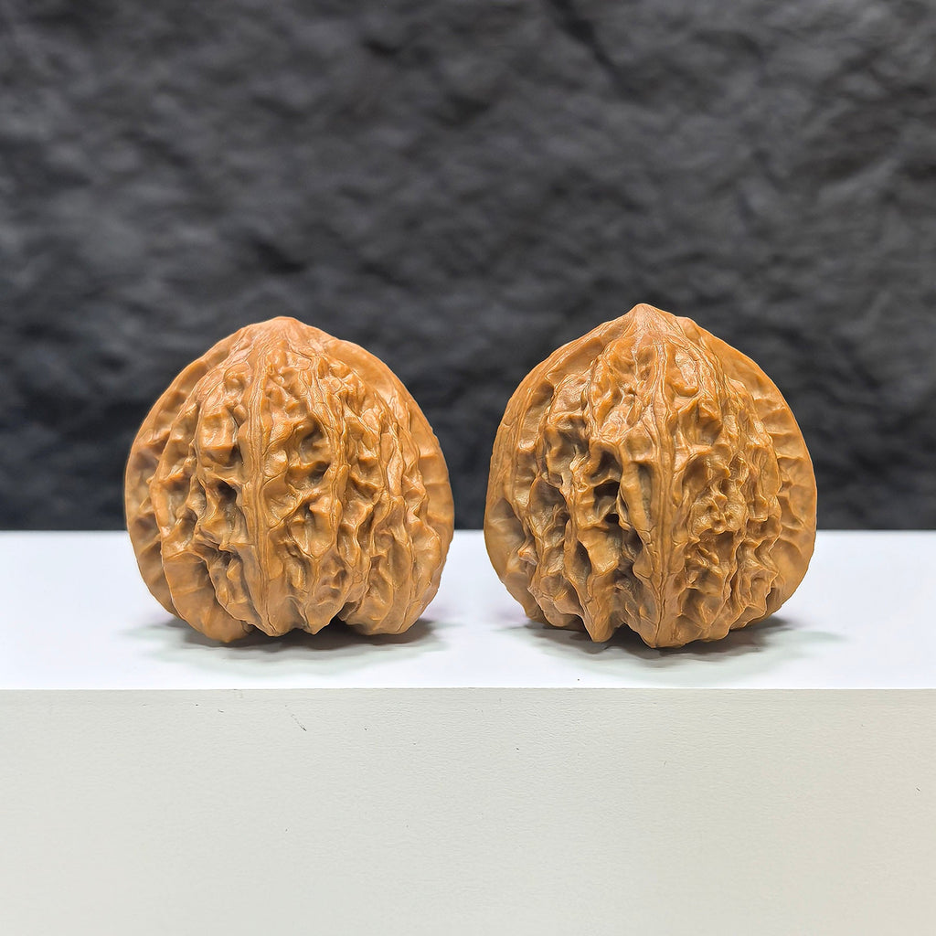 【收藏級】九龍峪桃心 文玩核桃 (3.9 × 3.9cm) | [Collector's Grade] Jiulongyu Peach Heart Walnut (3.9 × 3.9cm) - SKU: TXJLY-1A8