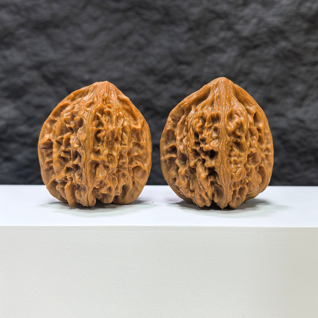 【收藏級】北京雞心 文玩核桃 (4.4 × 4.2cm) | [Collector's Grade] Beijing Chicken Heart Walnut (4.4 × 4.2cm) - SKU: JX-1B2