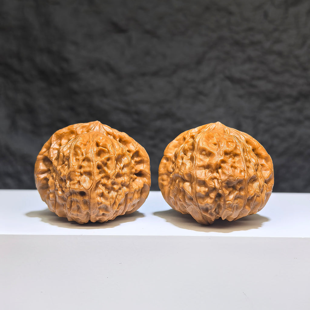 【收藏級】南瓜墩 文玩核桃 (4.2 × 4.4cm) | [Collector's Grade] Pumpkin Pier Walnut (4.2 × 4.4cm) - SKU: NGD-1Z6