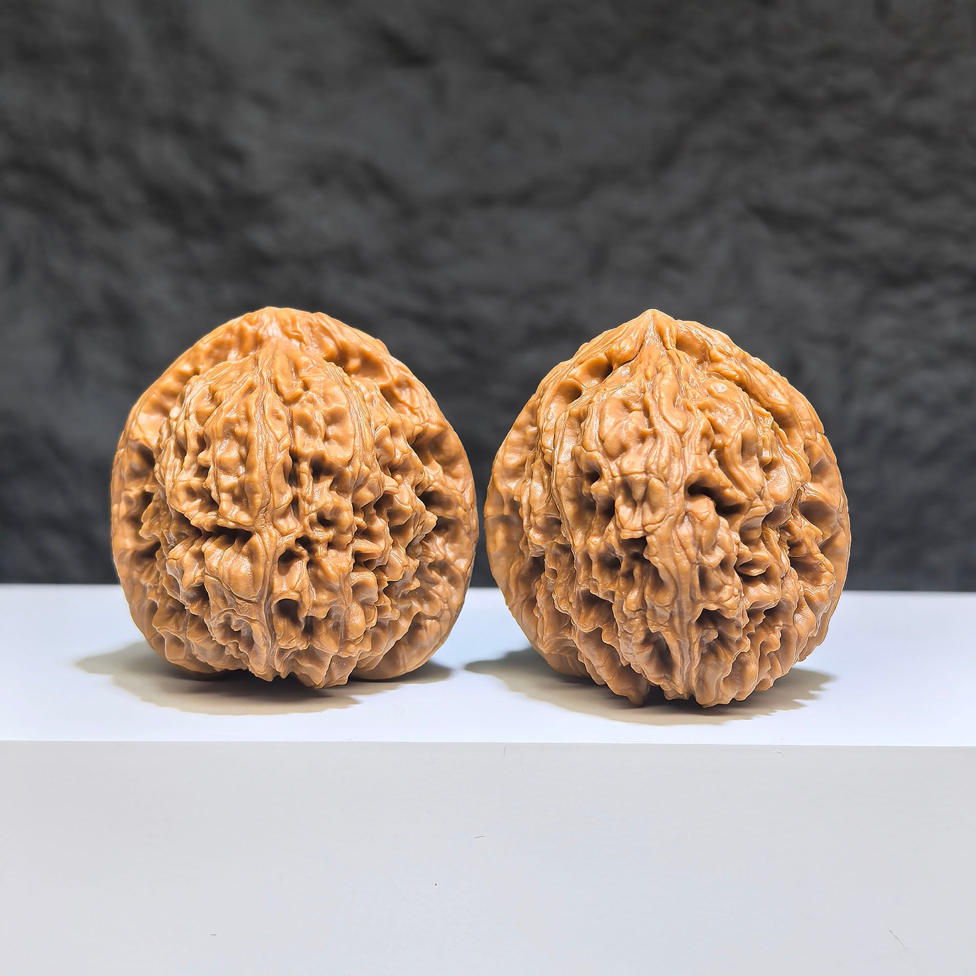 【收藏級】桃心凹底南疆石 文玩核桃 (3.9 × 4.1cm) | [Collector's Grade] Peach Heart Concave Base Nanjiangstone Walnut (3.9 × 4.1cm) - SKU: TXBDNJS-1Z3
