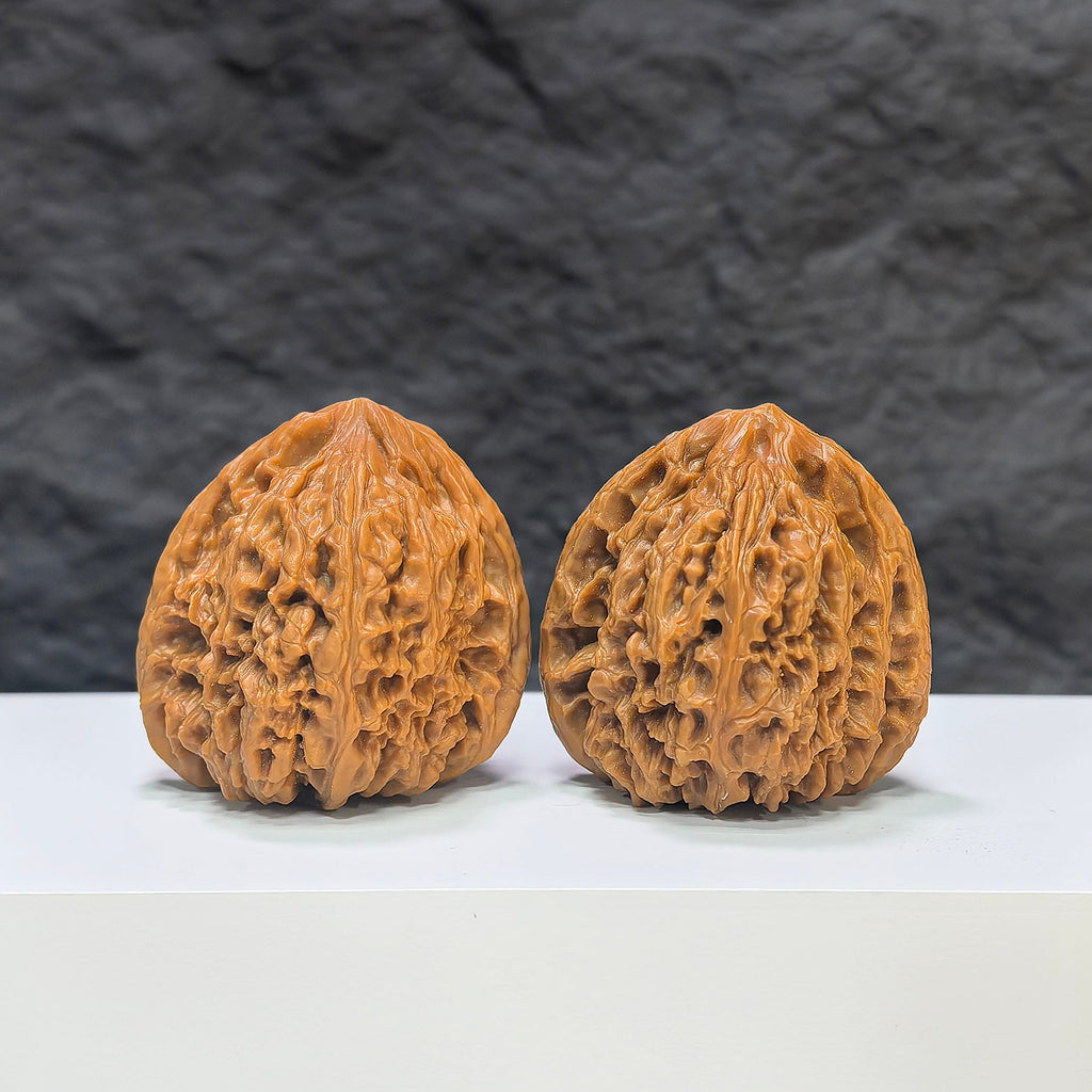 【收藏級】三角南疆石 文玩核桃 (4.0 × 3.9cm) | [Collector's Grade] Tri-Angular Nanjiangstone Walnut (4.0 × 3.9cm) - SKU: SJNJS-1C0