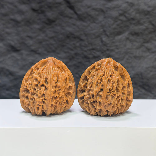 【收藏級】三角南疆石 文玩核桃 (4.0 × 3.9cm) | [Collector's Grade] Tri-Angular Nanjiangstone Walnut (4.0 × 3.9cm) - SKU: SJNJS-1C0