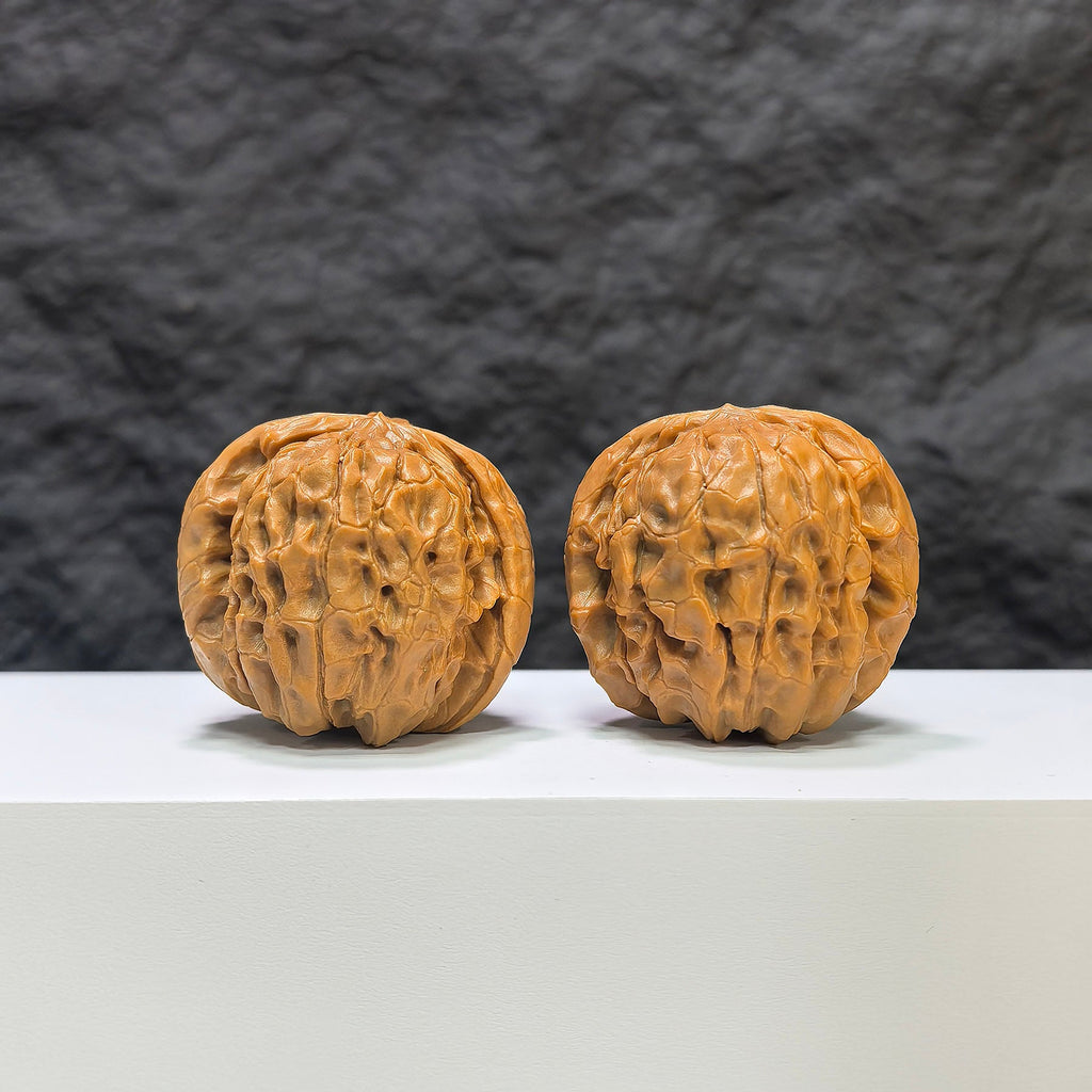 【收藏級】甲骨文 文玩核桃 (4.0 × 3.8cm) | [Collector's Grade] Oracle Bone Script Walnut (4.0 × 3.8cm) - SKU: JGW-1B1