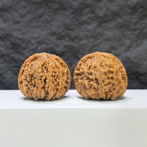 【收藏級】球形南疆石 文玩核桃 (4.2 × 4.2cm) | [Collector's Grade] Spherical Nanjiangstone Walnut (4.2 × 4.2cm) - SKU: QXNJS-1C4