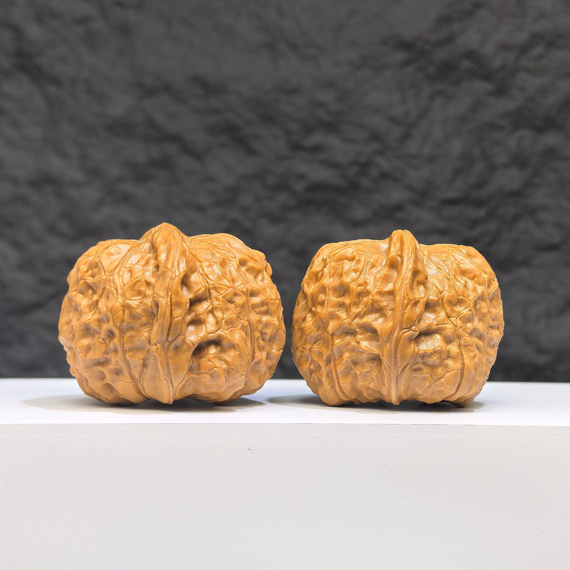 Wenwan Art Pumpkin Pier Classic Wenwan Walnut pair with carved pumpkin design, measuring 40x42mm, featuring detailed craftsmanship.