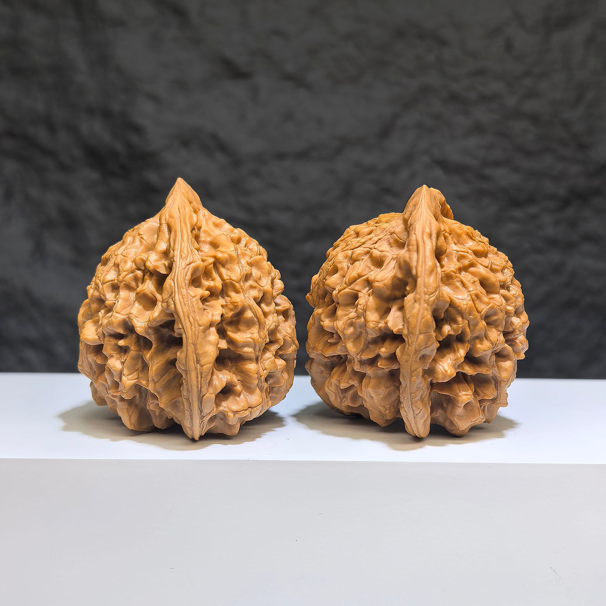 【收藏級】麒麟紋 文玩核桃 (4.9 × 4.3cm) | [Collector's Grade] Kylin Texture Walnut (4.9 × 4.3cm) - SKU: QLW-1Z5