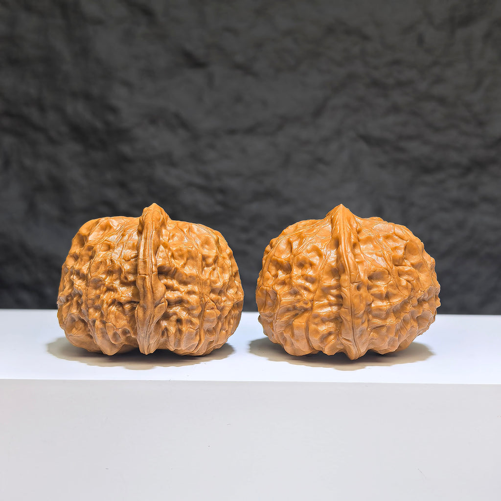 【收藏級】南瓜墩 文玩核桃 (4.2 × 4.4cm) | [Collector's Grade] Pumpkin Pier Walnut (4.2 × 4.4cm) - SKU: NGD-1Z6