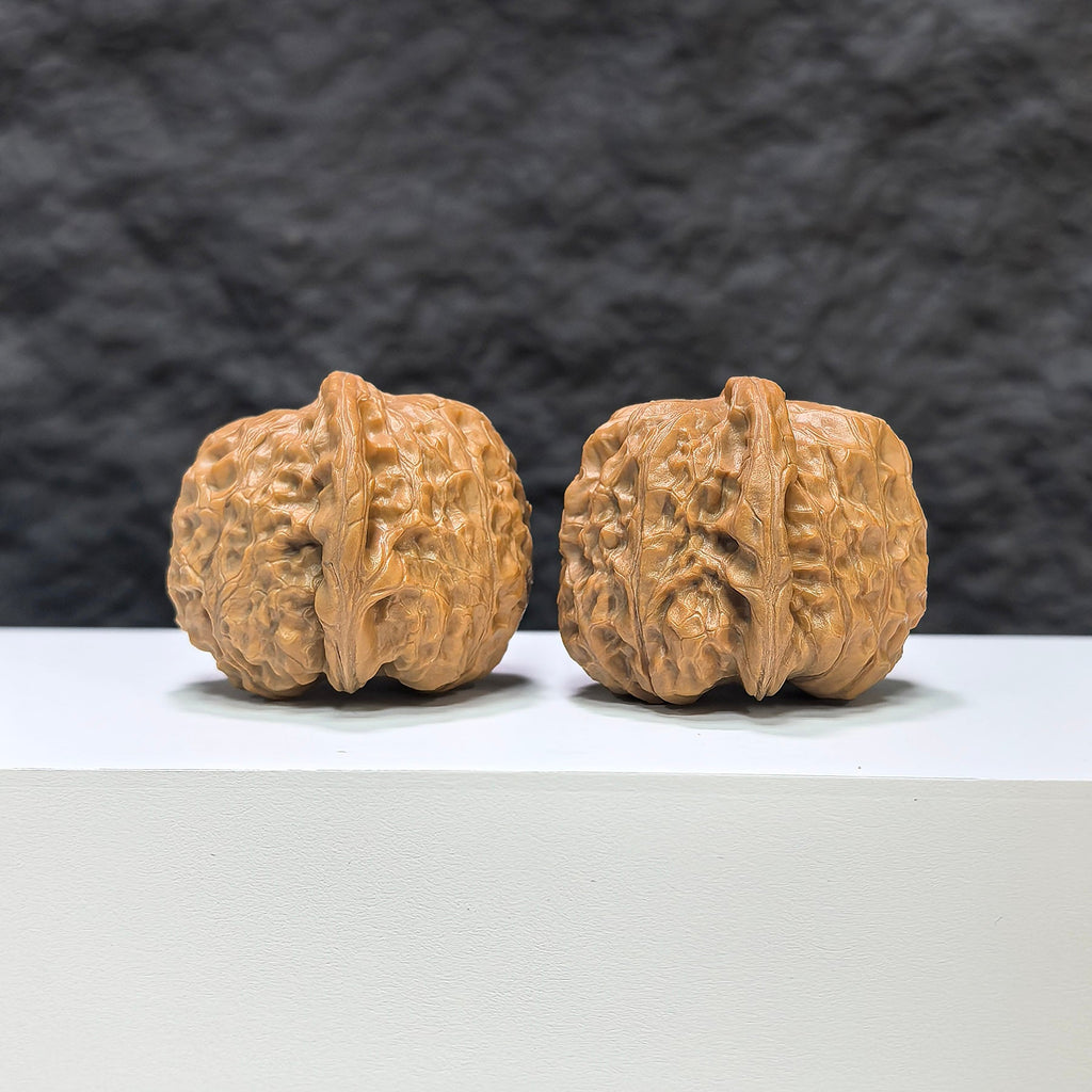【收藏級】凹底南瓜墩 文玩核桃 (3.9 × 4.0cm) | [Collector's Grade] Concave Base Pumpkin Pier Walnut (3.9 × 4.0cm) - SKU: NGD-1B9