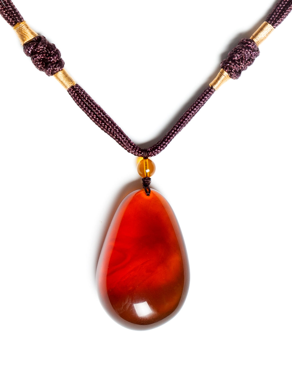 Brownish-red freeform amber pendant with natural textures, weighing 13g, showcasing warm, translucent amber stone with organic shape.