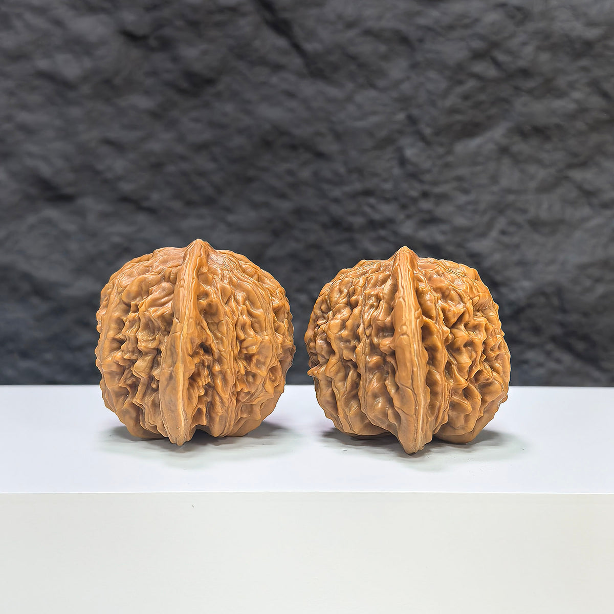 Selected grade Sizuolou Wenwan Walnut, 4.1x3.7cm, featuring smooth surface and natural wood grain, from Wenwan Art.