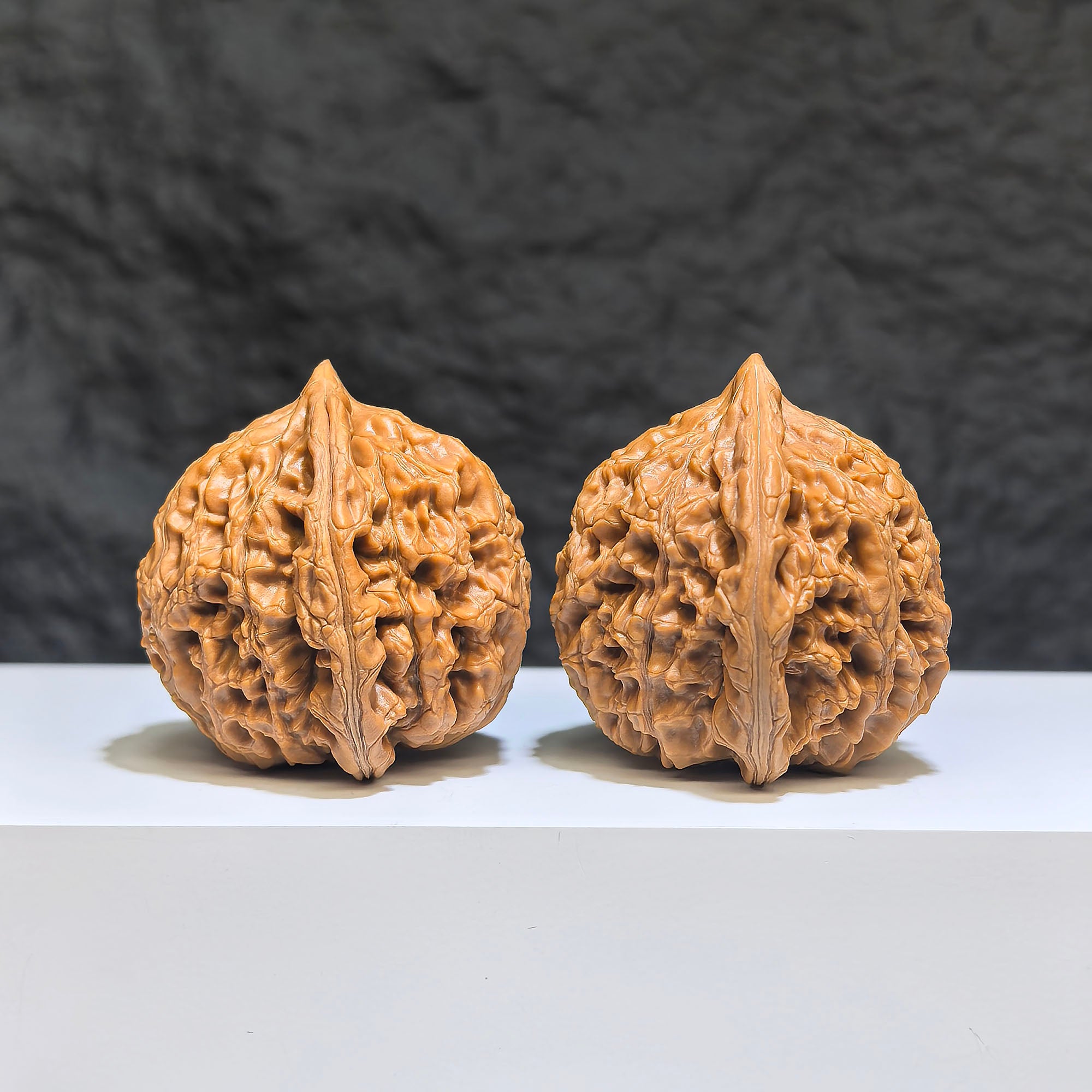 【收藏級】水龍紋 文玩核桃 (4.0 × 4.0cm) | [Collector's Grade] Water Dragon Texture Walnut (4.0 × 4.0cm) - SKU: SLW-1Z8