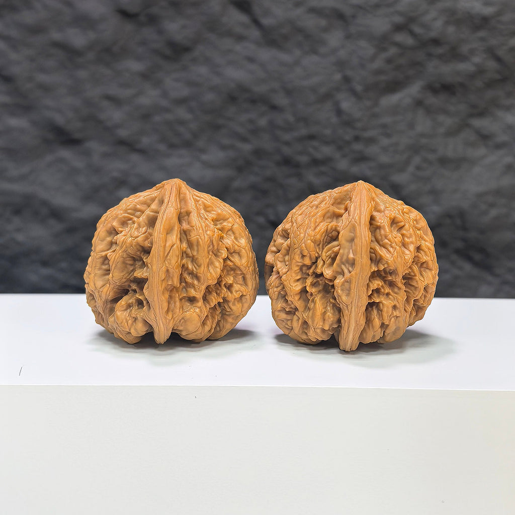 【精選級】粗筋 文玩核桃 (3.8 × 4.0cm) | [Selected Grade] Thick Rib Walnut (3.8 × 4.0cm) - SKU: CJ-1S7