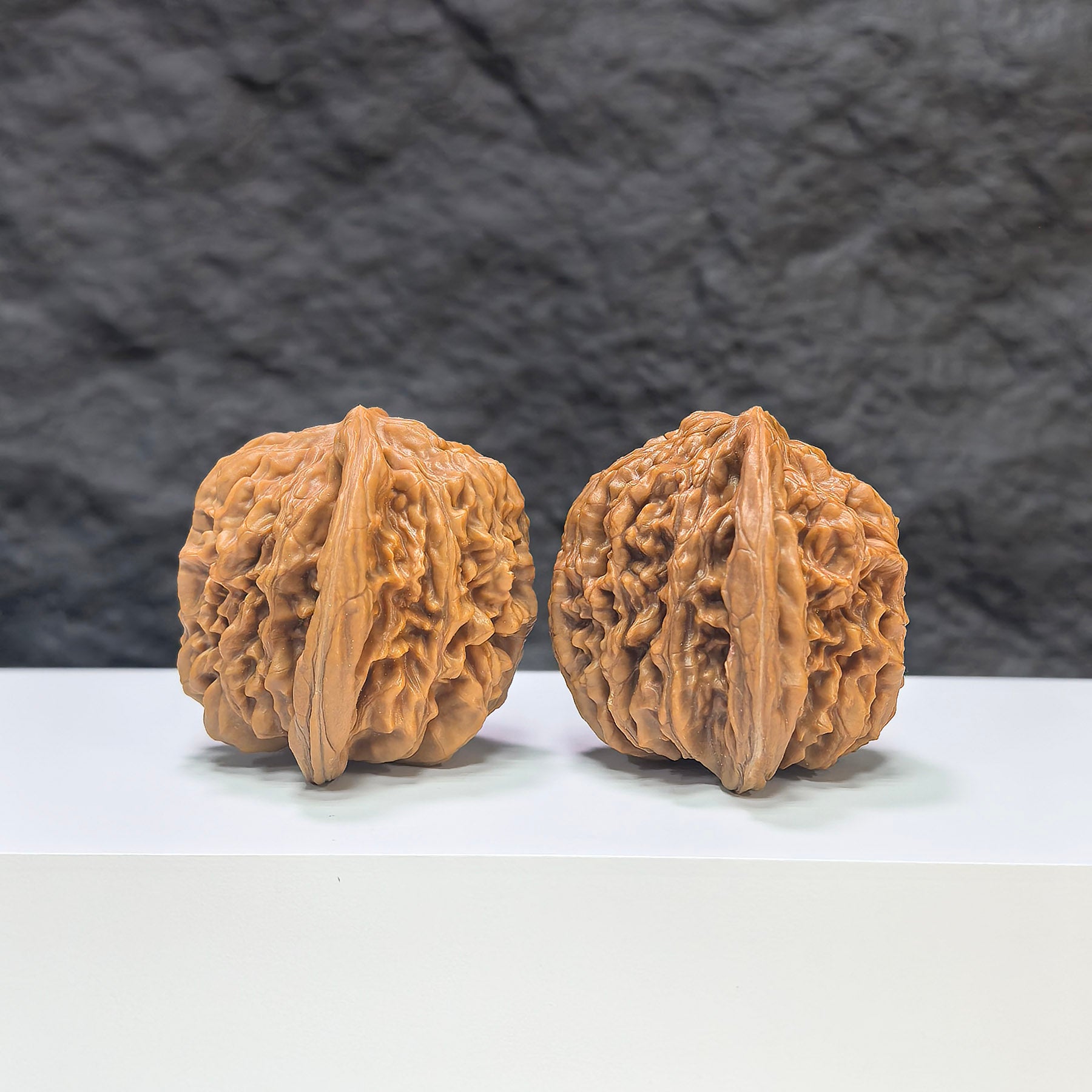 Selected grade Sizuolou Wenwan Walnut, 4.2 × 3.9cm, showcasing smooth surface and natural wood grain, handcrafted by Wenwan Art.