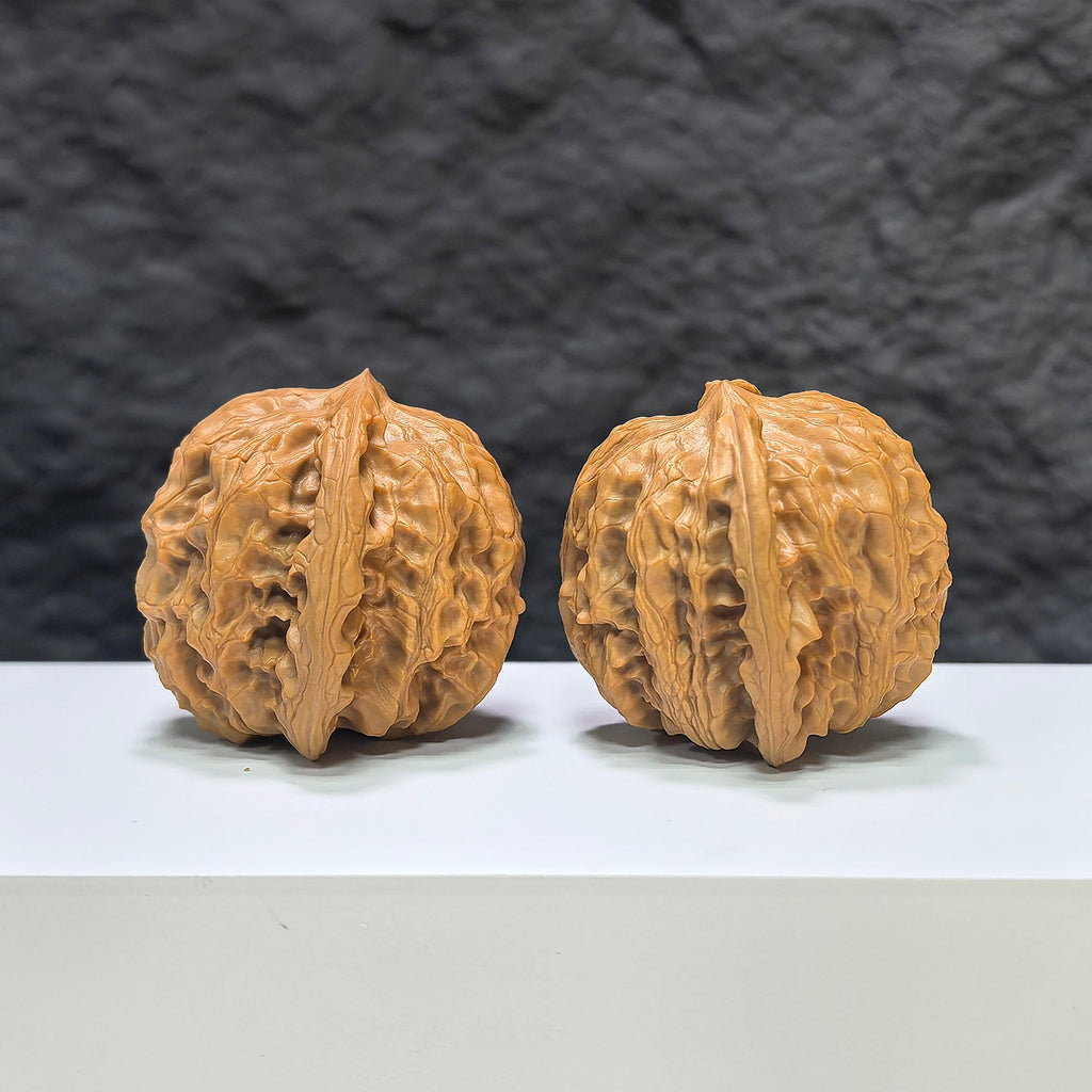 【收藏級】野狼 文玩核桃 (4.0 × 4.0cm) | [Collector's Grade] Wild Wolf Walnut (4.0 × 4.0cm) - SKU: YN-1A3