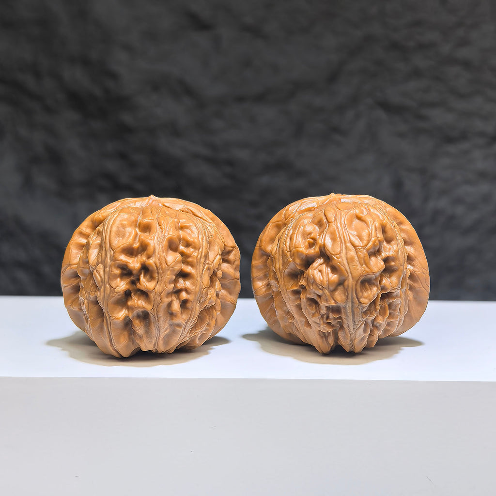 【收藏級】平谷元寶 文玩核桃 (3.8 × 4.2cm) | [Collector's Grade] Pinggu Sycee Walnut (3.8 × 4.2cm) - SKU: PGYB-1Z9