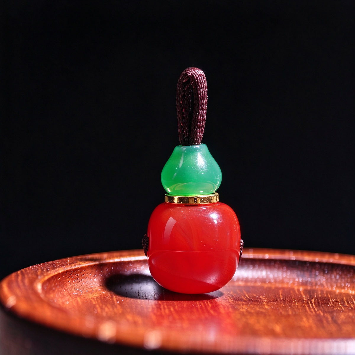 ST-13 | Red and Green Guru Bead - 10.5 mm