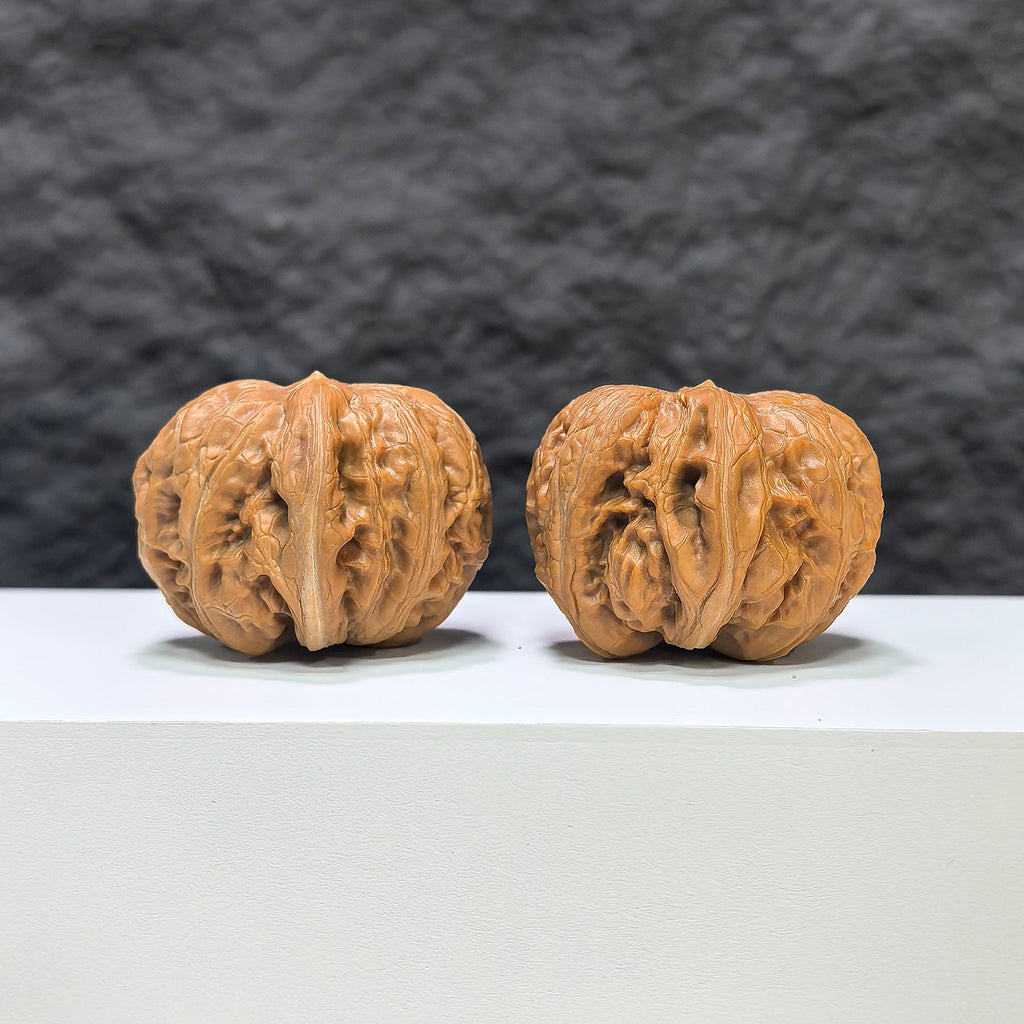 【收藏級】平谷元寶 文玩核桃 (3.8 × 4.1cm) | [Collector's Grade] Pinggu Sycee Walnut (3.8 × 4.1cm) - SKU: PGYB-1B7