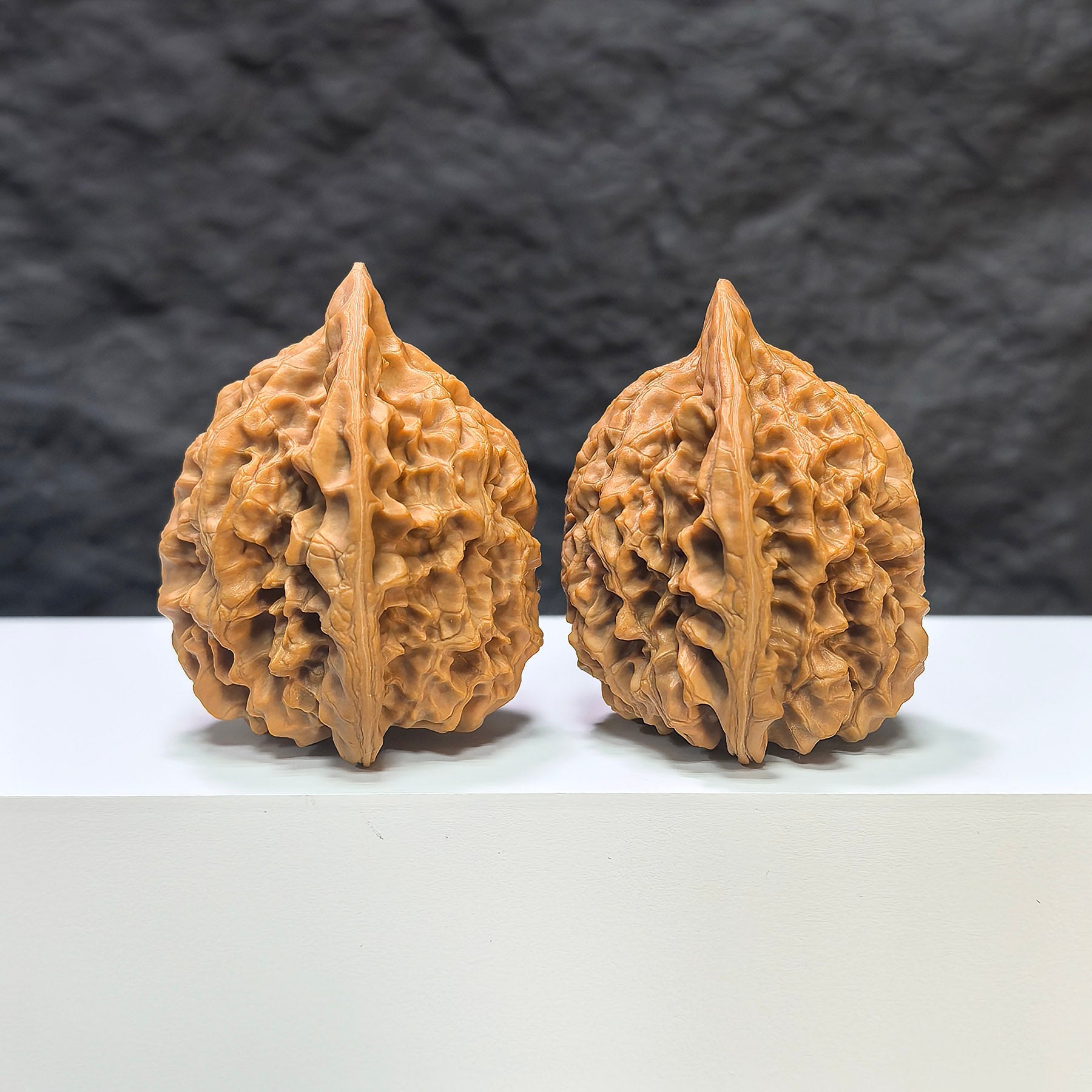 【收藏級】麒麟紋 文玩核桃 (4.3 × 4.0cm) | [Collector's Grade] Kylin Texture Walnut (4.3 × 4.0cm) - SKU: QLW-1A6