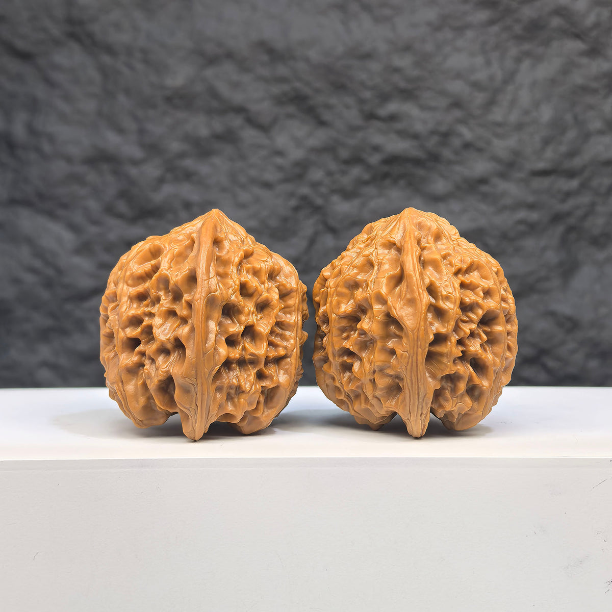 Selected grade Wild Bison Walnut Wenwan art piece, 3.8cm, showing detailed natural walnut surface and craftsmanship.
