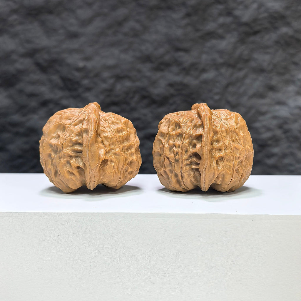 【收藏級】凹底南瓜墩 文玩核桃 (3.9 × 4.0cm) | [Collector's Grade] Concave Base Pumpkin Pier Walnut (3.9 × 4.0cm) - SKU: NGD-1B9