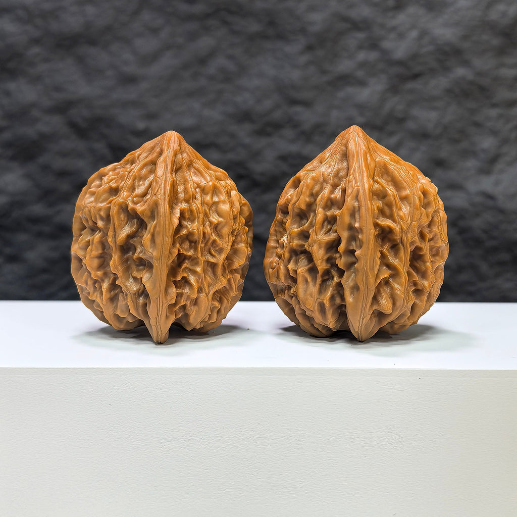 【收藏級】北京雞心 文玩核桃 (4.4 × 4.2cm) | [Collector's Grade] Beijing Chicken Heart Walnut (4.4 × 4.2cm) - SKU: JX-1B2