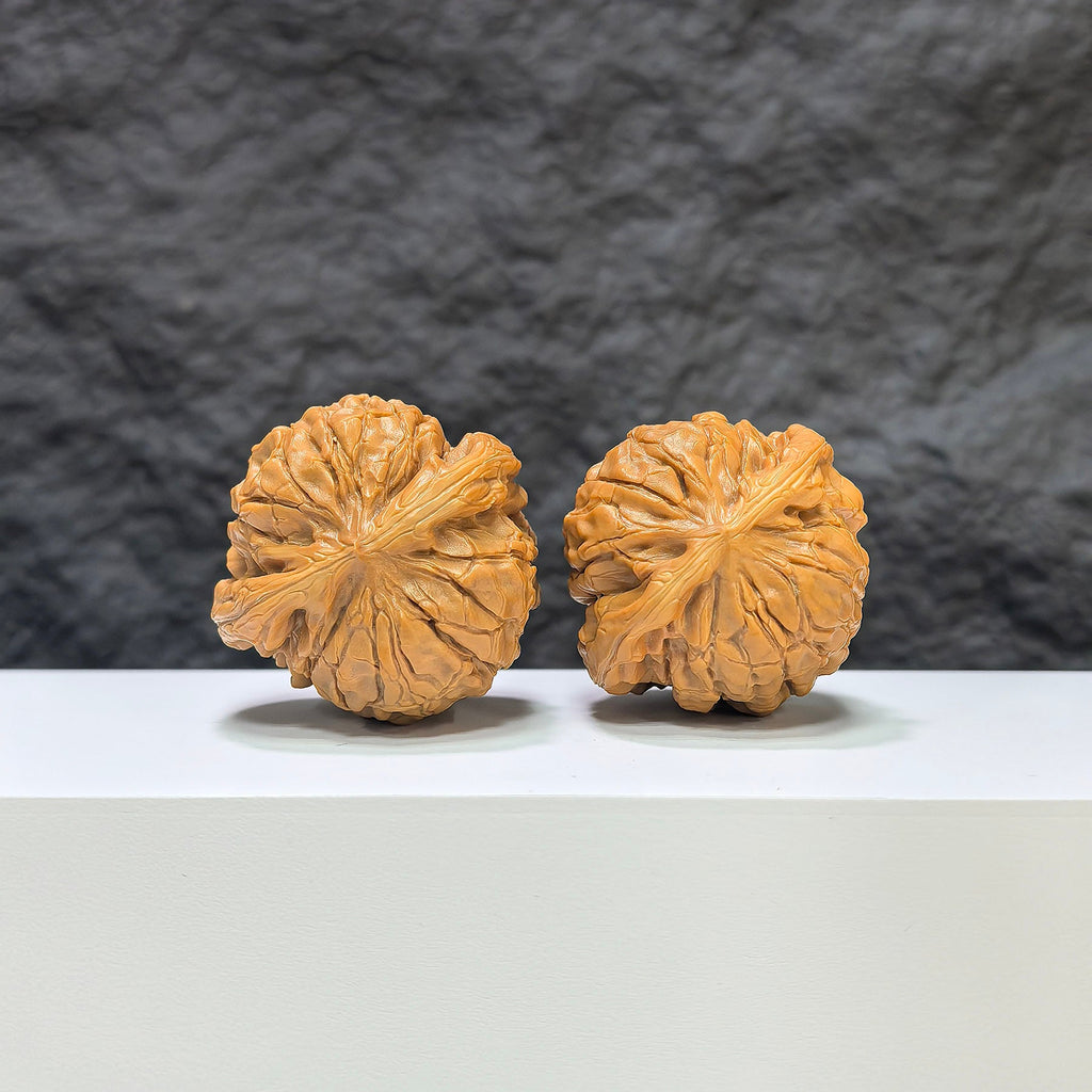 【收藏級】甲骨文 文玩核桃 (4.0 × 3.8cm) | [Collector's Grade] Oracle Bone Script Walnut (4.0 × 3.8cm) - SKU: JGW-1B1