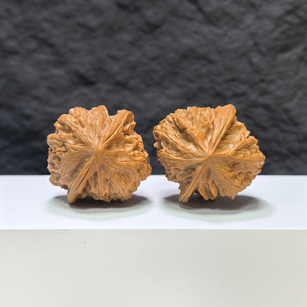 【收藏級】九龍峪桃心 文玩核桃 (3.9 × 3.9cm) | [Collector's Grade] Jiulongyu Peach Heart Walnut (3.9 × 3.9cm) - SKU: TXJLY-1A8