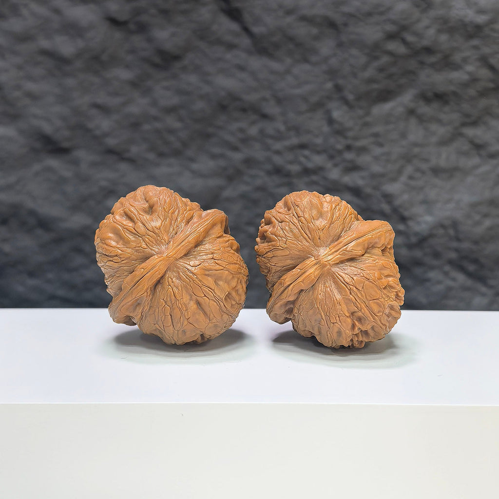 【精選級】平谷元寶 文玩核桃 (3.5 × 3.9cm) | [Selected Grade] Pinggu Sycee Walnut (3.5 × 3.9cm) - SKU: PGYB-1S4