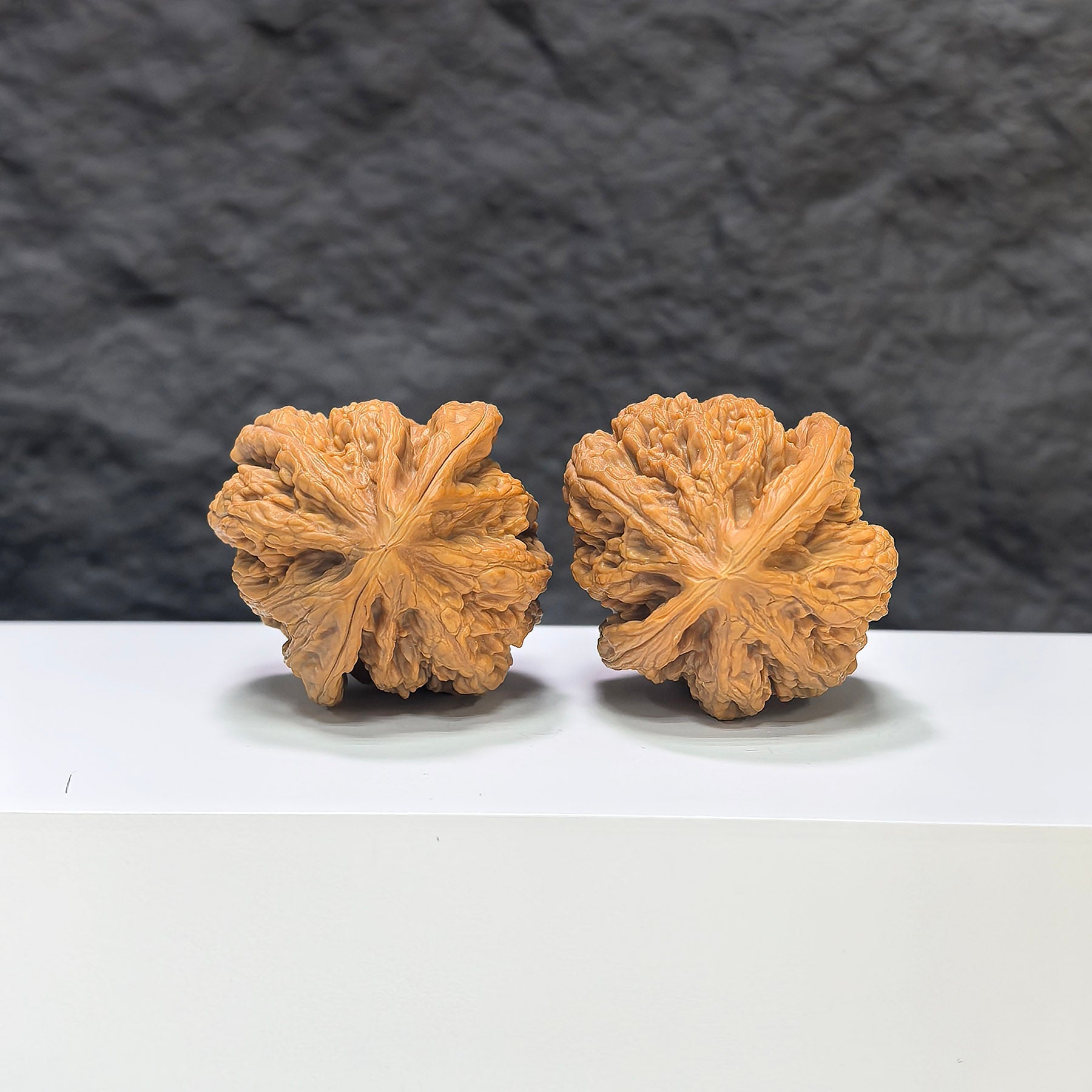 【精選級】粗筋 文玩核桃 (3.8 × 4.0cm) | [Selected Grade] Thick Rib Walnut (3.8 × 4.0cm) - SKU: CJ-1S7