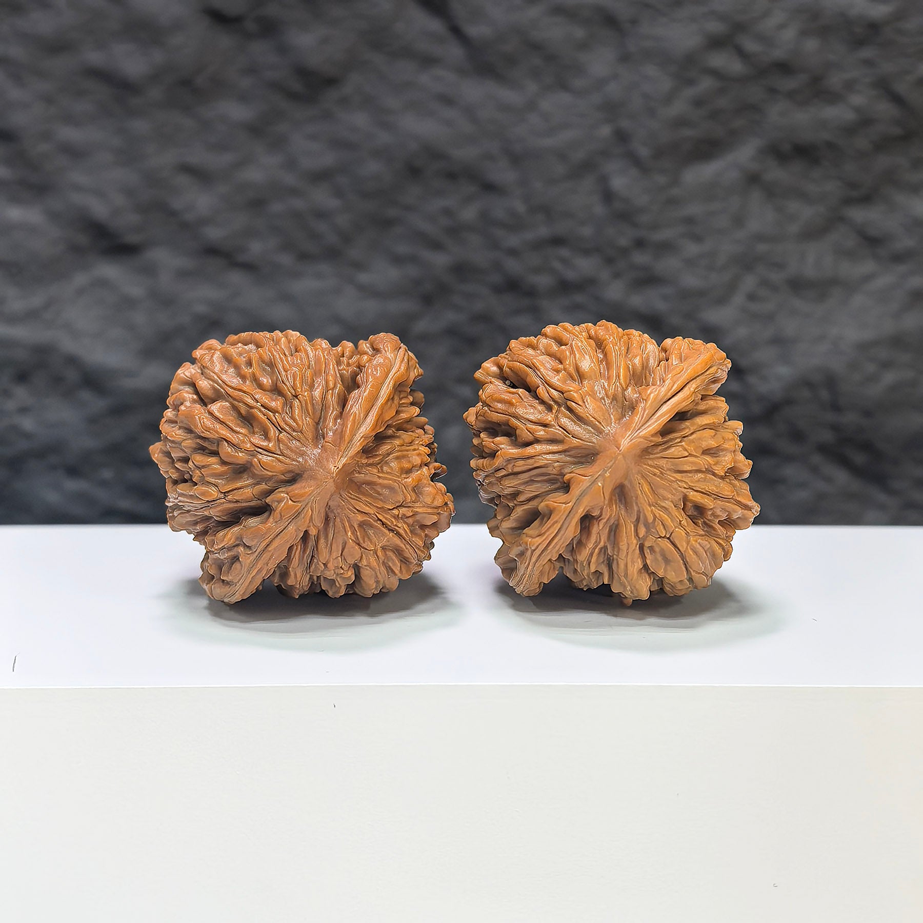 Selected grade Sizuolou Wenwan Walnut, 4.1×4.0cm, showcasing smooth, polished surface and rich natural wood grain details.