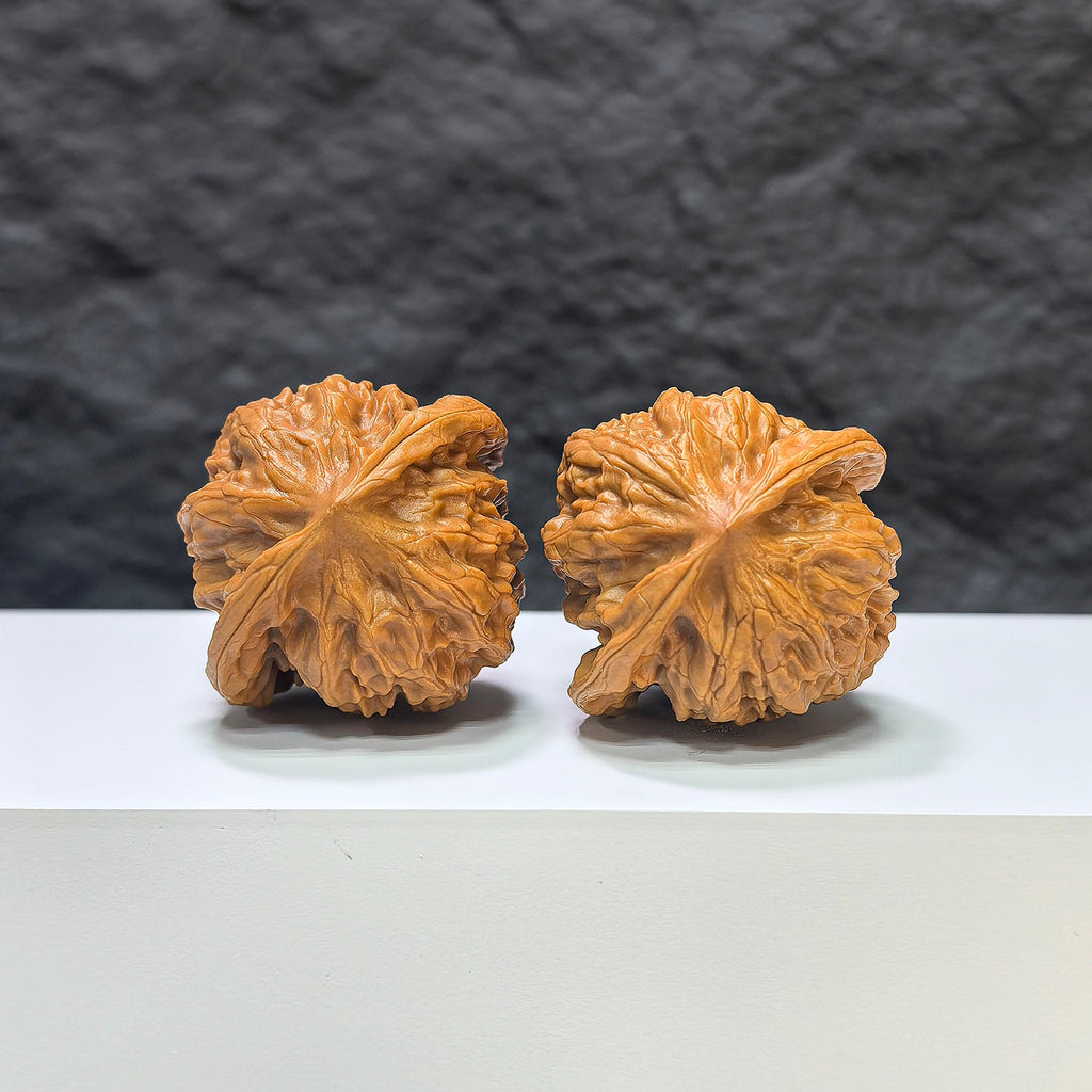 【收藏級】野狼 文玩核桃 (4.0 × 3.8cm) | [Collector's Grade] Wild Wolf Walnut (4.0 × 3.8cm) - SKU: YN-1A5