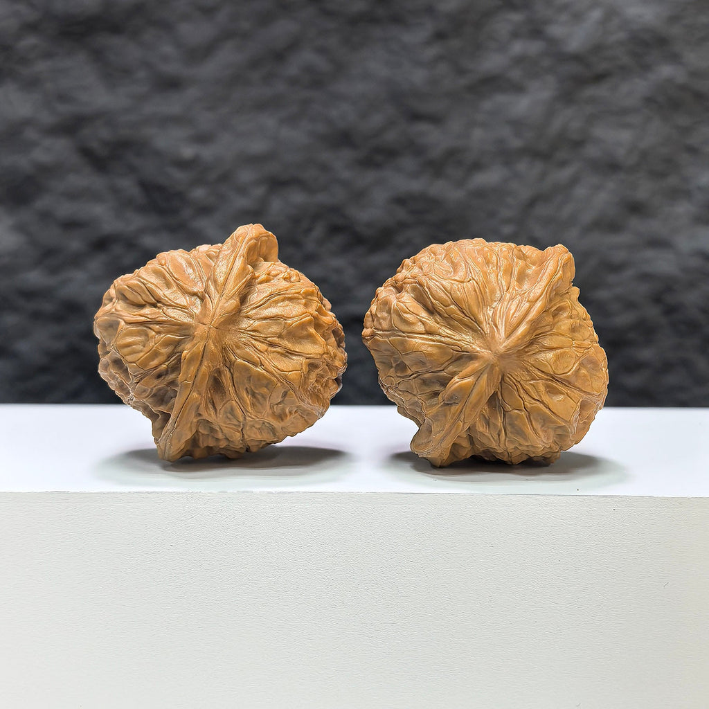 【收藏級】凹底南瓜墩 文玩核桃 (3.9 × 4.0cm) | [Collector's Grade] Concave Base Pumpkin Pier Walnut (3.9 × 4.0cm) - SKU: NGD-1B9