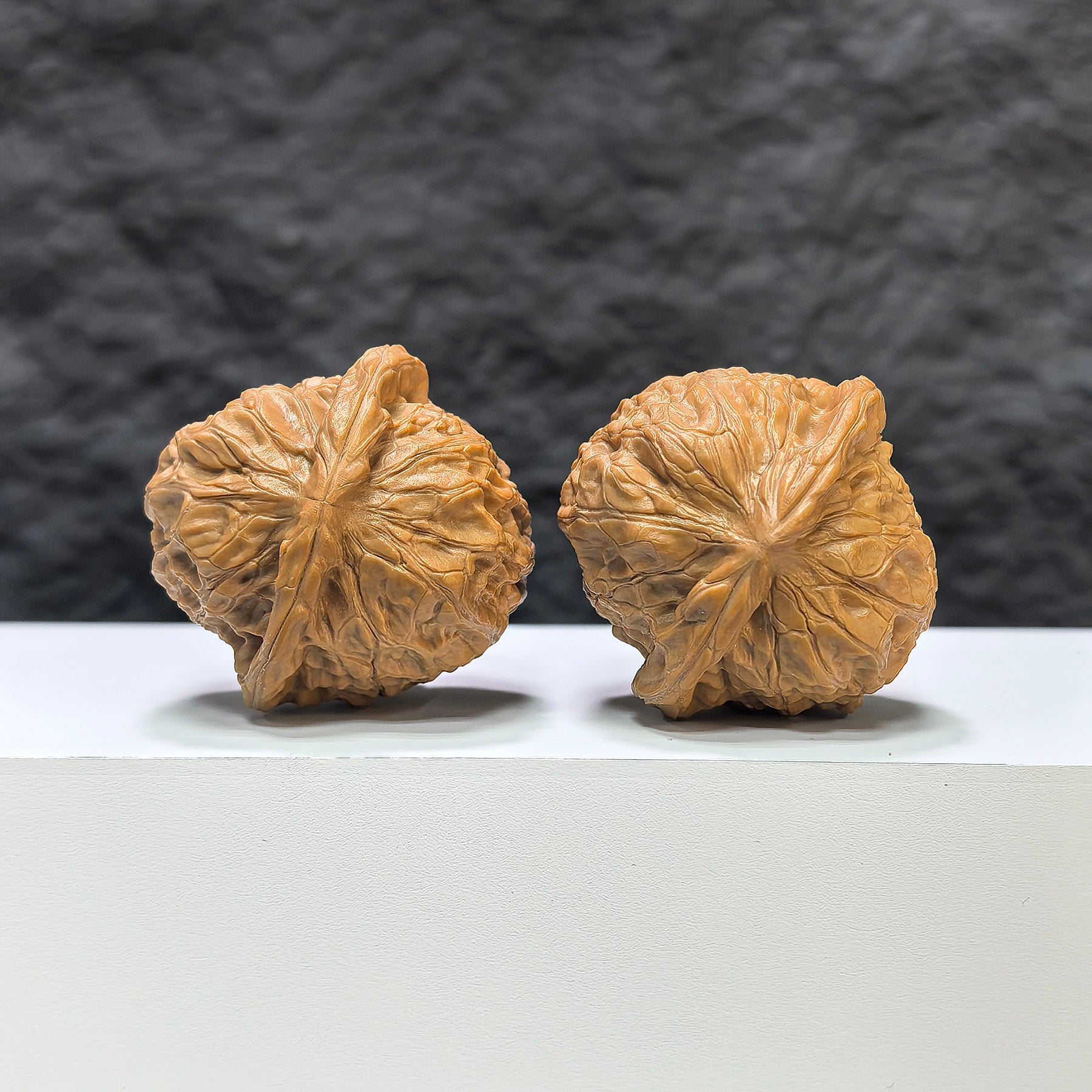 【收藏級】凹底南瓜墩 文玩核桃 (3.9 × 4.0cm) | [Collector's Grade] Concave Base Pumpkin Pier Walnut (3.9 × 4.0cm) - SKU: NGD-1B9