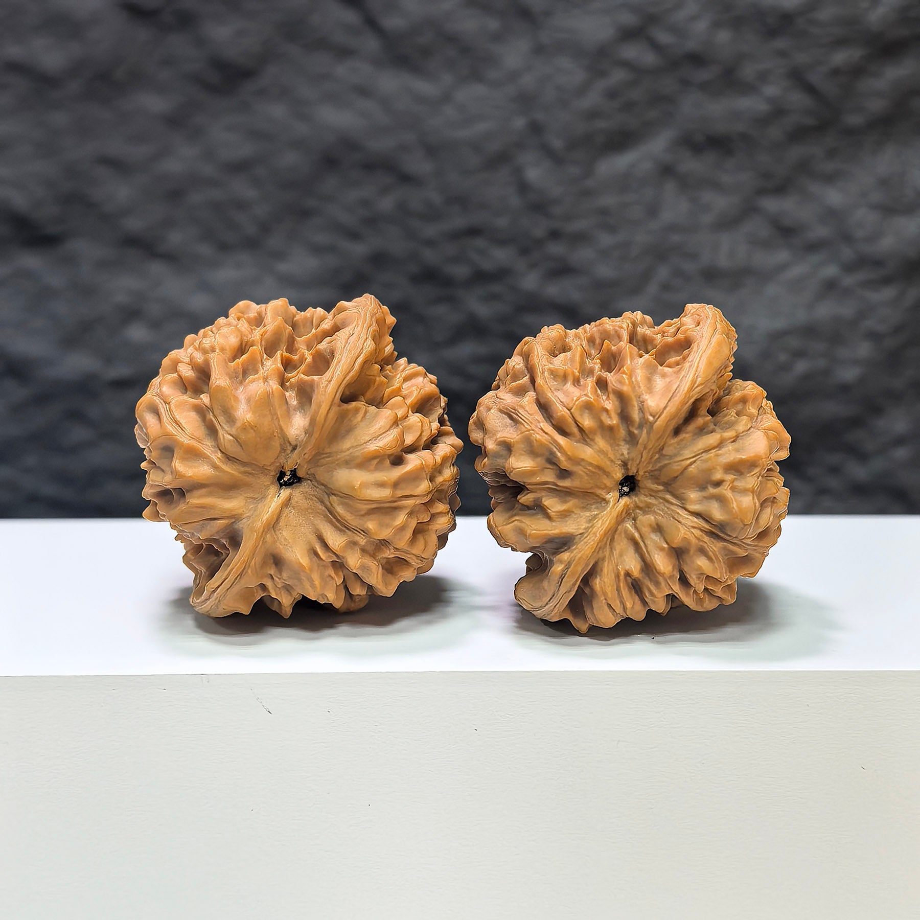 【收藏級】麒麟紋 文玩核桃 (4.3 × 4.0cm) | [Collector's Grade] Kylin Texture Walnut (4.3 × 4.0cm) - SKU: QLW-1A6
