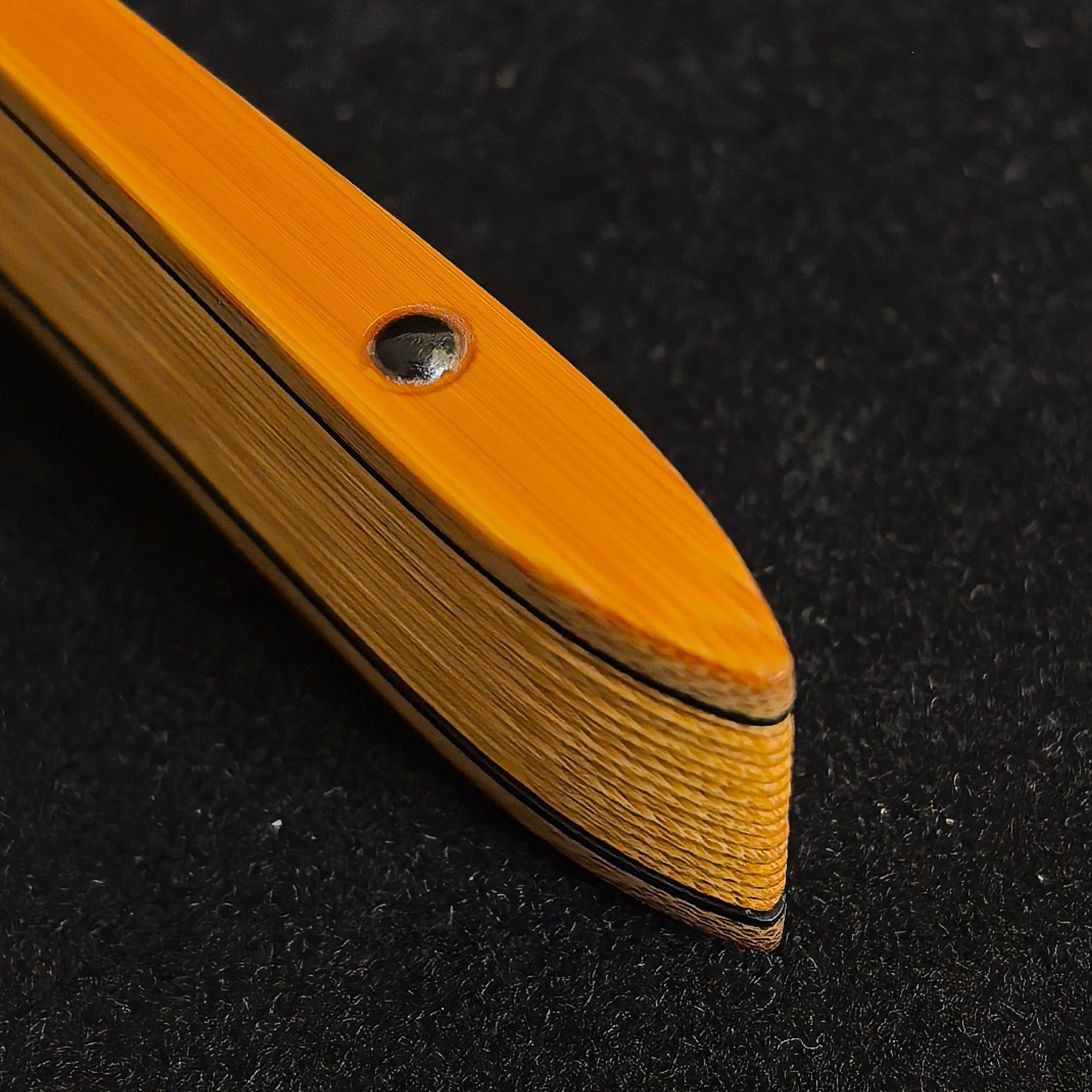[Master Ye Yifei] Aged Sichuan Jade Bamboo Fan w/ Dual Ebony Accent - "Beauty Shoulder" Mantis Leg & Magnolia Head (9.5 Inch / 16 Ribs) | 葉逸飛手作 老川料玉竹雙合青 螳螂腿美人肩玉蘭頭 9.5寸16方2.0