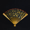 [Master Xu Linyang] Lüchun Yunfei Bamboo Fan w/ Black Gold-Flecked Paper - "Temple Gate" Shovel Shoulder & Antique Square Head (8.5 Inch / 11 Ribs / 2.5 Profile) | 徐林陽手作 綠春雲妃雙合鏟子廟門肩古方頭 8.5寸11方2.5（黑灑金扇面）